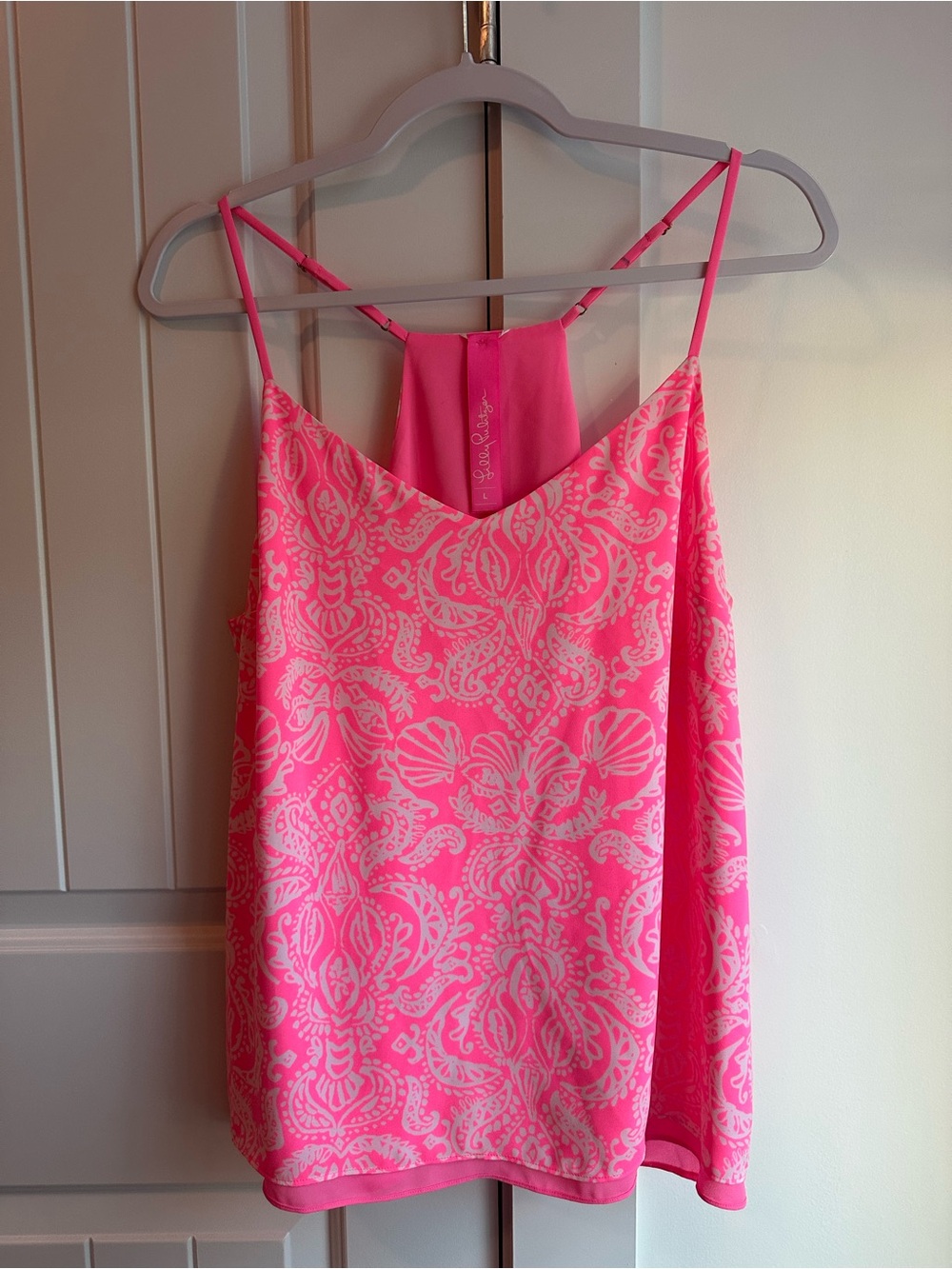 Lilly Pulitzer Hot Pink Paisley Print Camisole